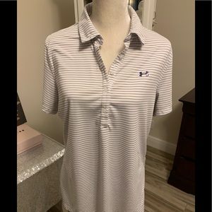 Under Armour women’s XL golf shirt blue/white